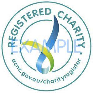 Registered charity tick